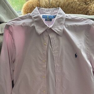 Ralph Lauren Light Pink Gingham Men's Shirt